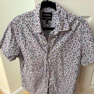 Bonobos Riviera Men's Printed Short Sleeve Shirt (Small, Athletic, Short)